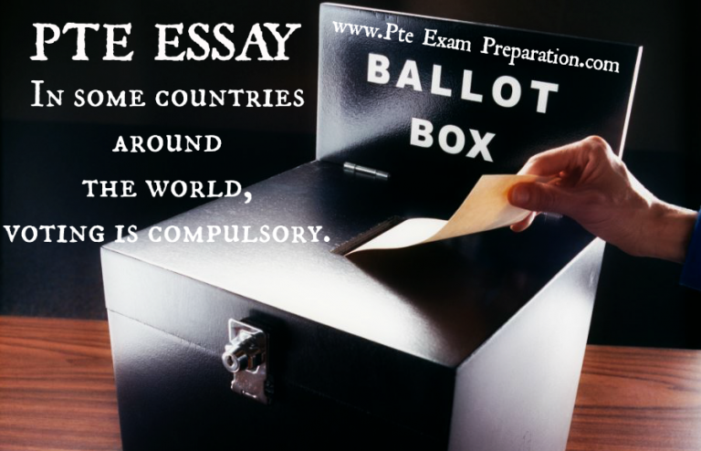 voting essay in pte