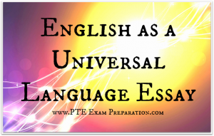 importance of universal language essay