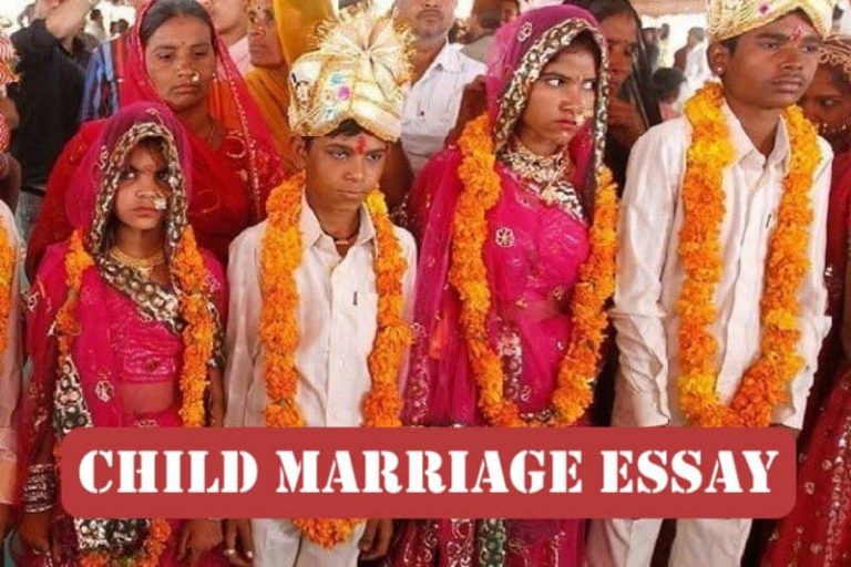 child marriage essay for class 2