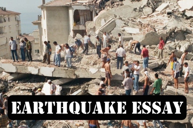 essay on earthquake in 100 words pdf