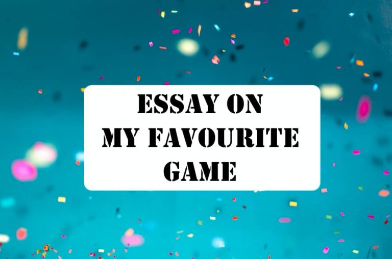 my favourite game essay easy