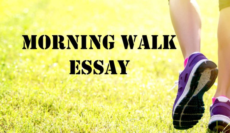 morning walk essay class 8