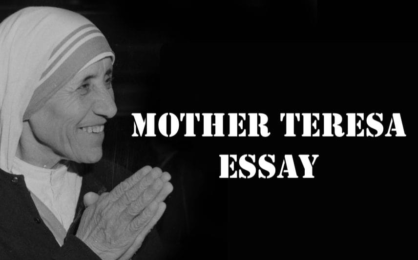 mother teresa essay for class 2
