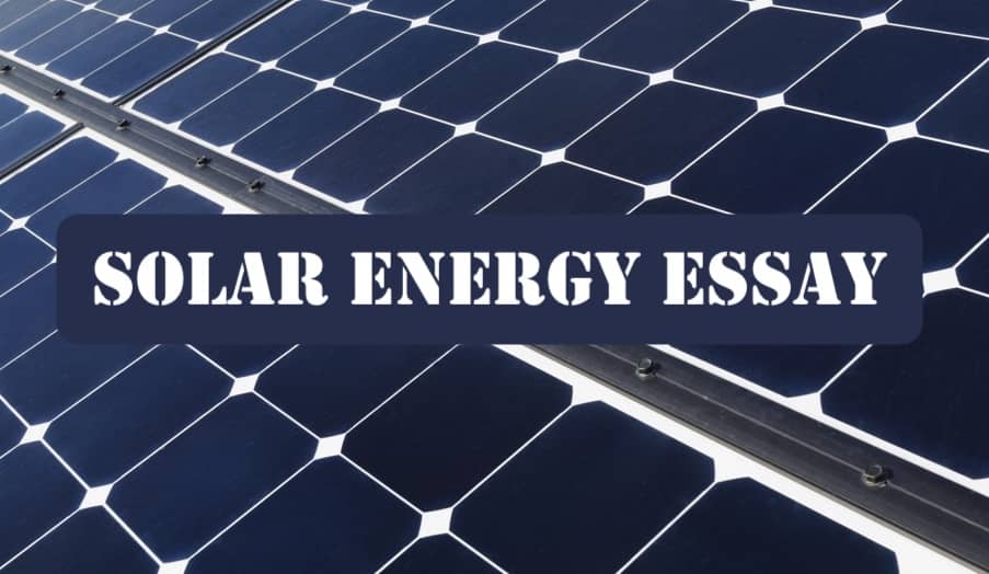 solar energy essay english