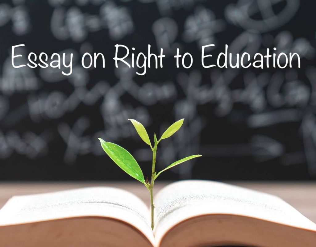 essay on the right to education