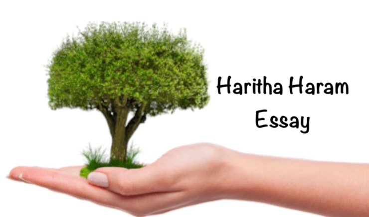 essay writing on haritha haram in english
